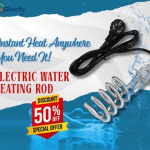 Electric Water Heating Rod for Heating Water in container like Bucket Basin Bath tub mini inflatable Swimming Pool and More