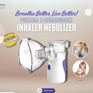 Imported Portable & Rechargeable Inhaler Nebulizer For Kids And Adults