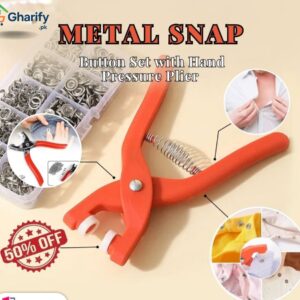 Mega Sale Offer - Imported Metal Snap Button Set with Hand Pressure Plier Button Press Tool